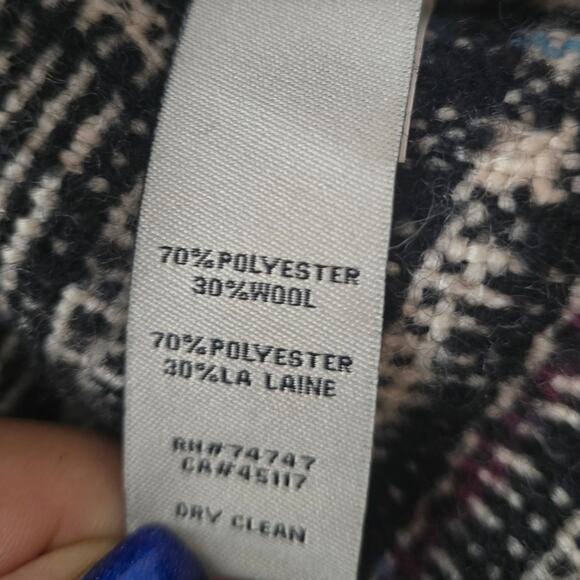 Bob Timberlake Wool Blend Tweed Front Pockets Long Line Women's Jacket S - Picture 6 of 6